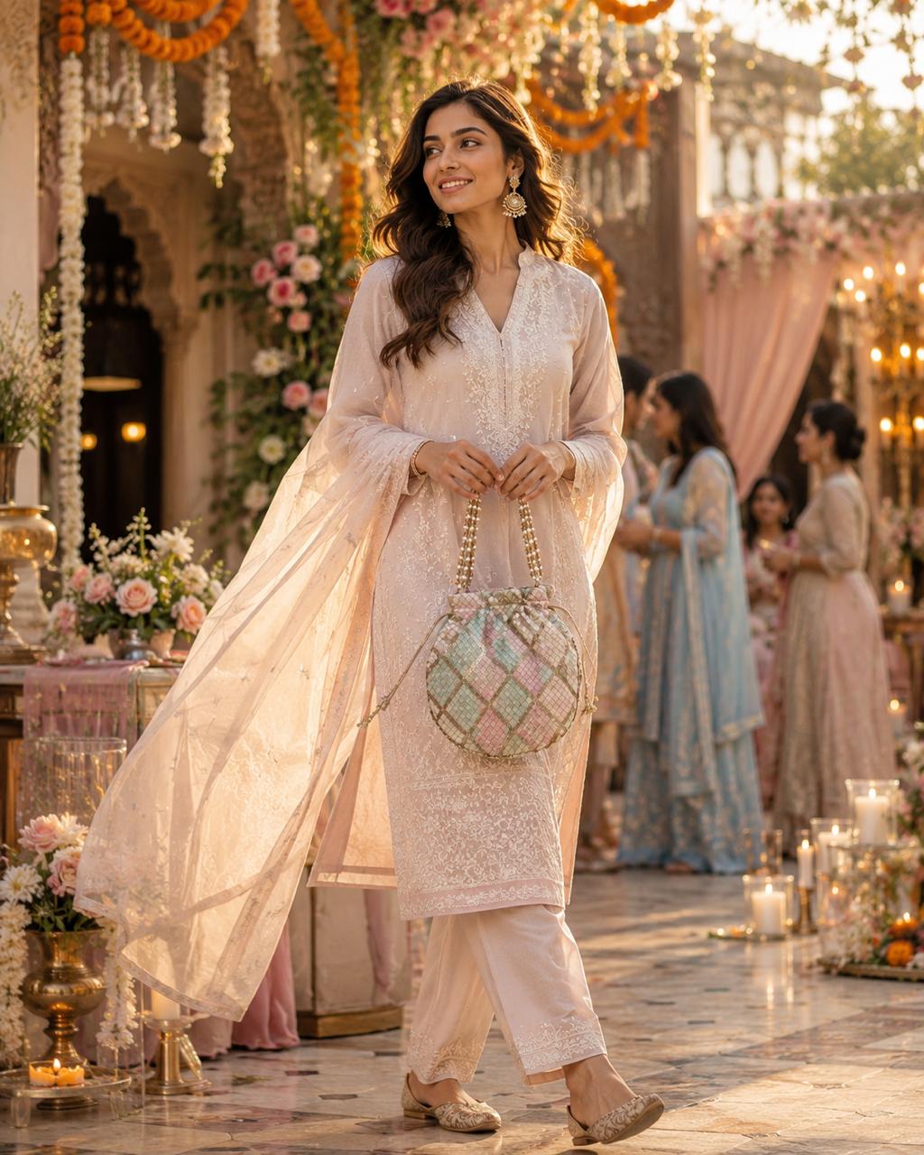 Embroidered Potli Bag