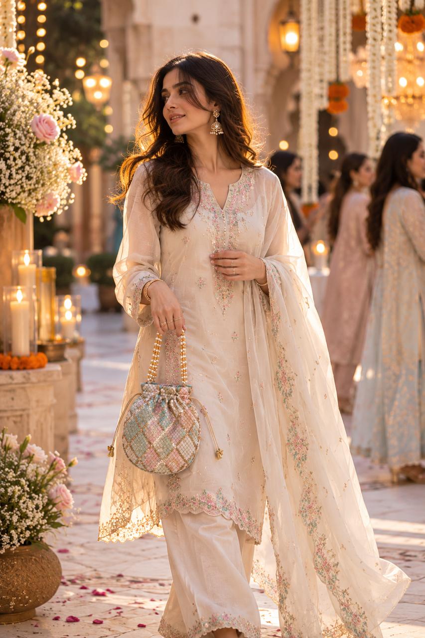 Embroidered Potli Bag
